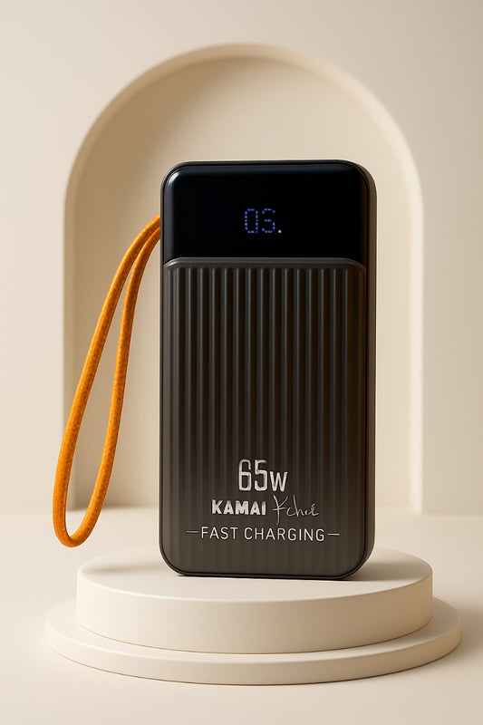 30000mAh | 65W Fast Charging Power Bank High Capacity | Type-C & Lightning Output | LED Display | Portable Charger with Safety Protection