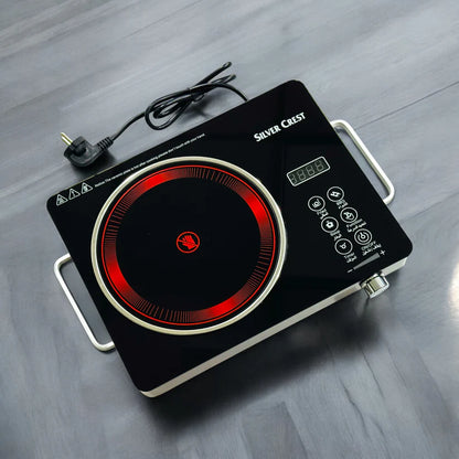 Silver Crest Infrared Cooker – German Technology | 3500W Fast Heating | Crystal Plate Design