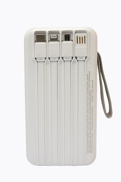 30000mAh 45W Super Fast Charging Power Bank | Built-in Cables | LED Display | Type-C, Lightning & Micro Compatible