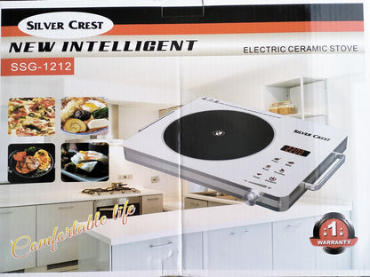 Silver Crest Infrared Cooker – German Technology | 3500W Fast Heating | Crystal Plate Design