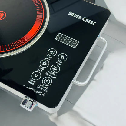 Silver Crest Infrared Cooker – German Technology | 3500W Fast Heating | Crystal Plate Design