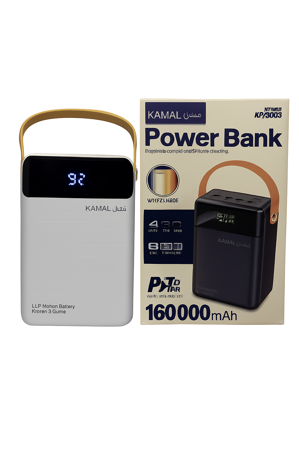 160000mAh Fast Charging Power Bank – Dual Output for Laptop & Mobile | Li-Polymer Battery Made in Dubai